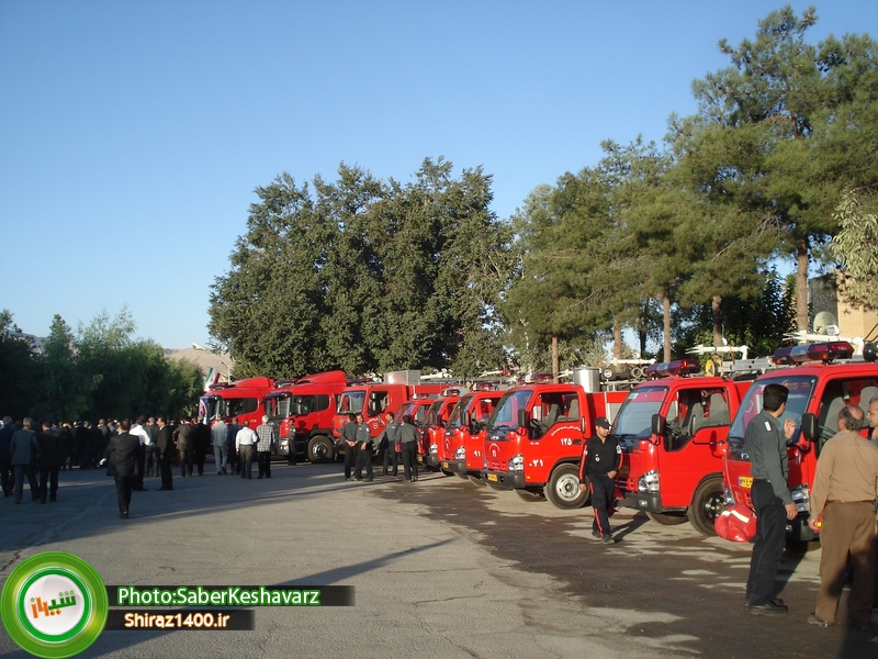 ماشین‌های جدید آتش نشانی شیراز 