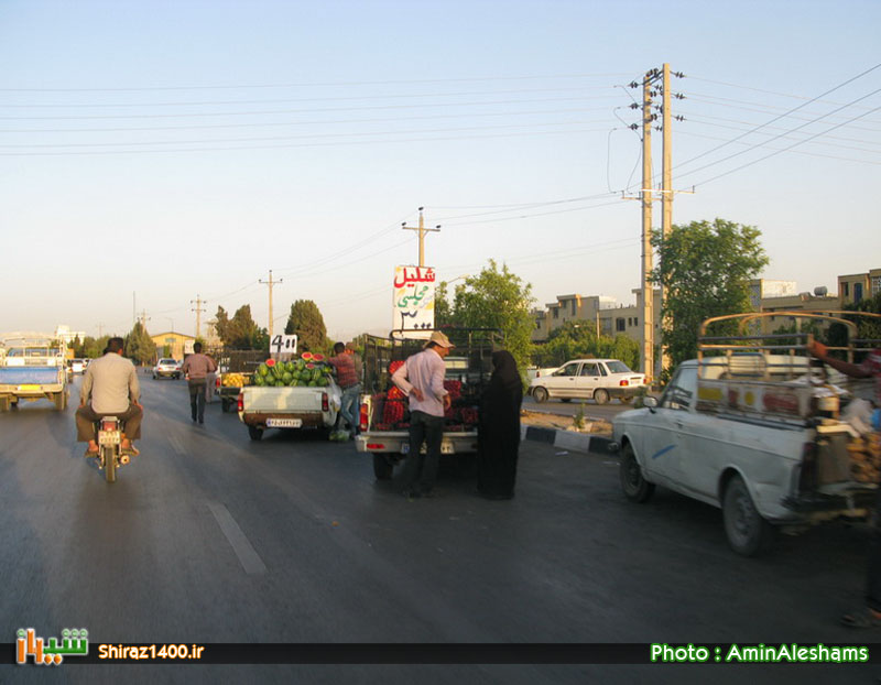 گزارش تصویری : ترافیک، آلودگی محیطی و شهروندانی که با وانتهای میوه خود گذر زندگی می کنند