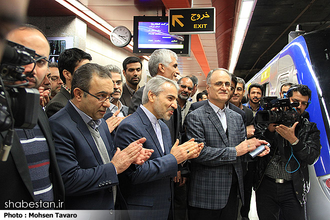 گزارش تصویری : افتتاح ایستگاه مترو مطهری با حضور سخنگوی دولت