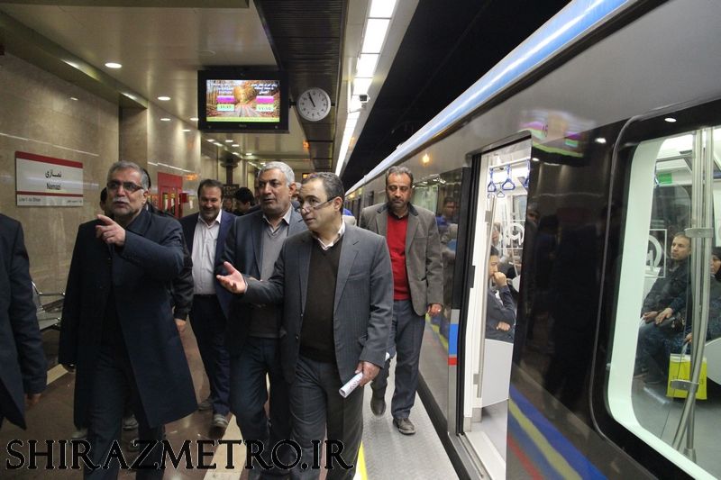 گزارش تصویری : بازدید معاون وزیر کشور از مترو شیراز