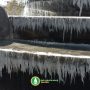 یخ بستن میدان پارسه شیراز به دلیل سرمای شدید
