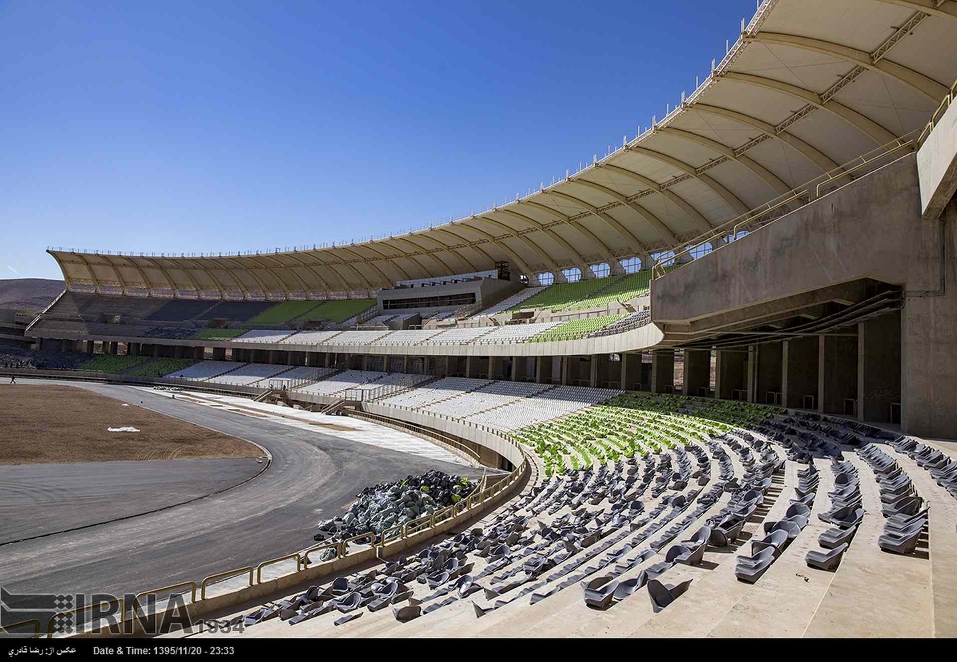 گزارش تصویری : آخرین روند ساخت ورزشگاه ۵۰ هزار نفری پارس شیراز(میانرود)