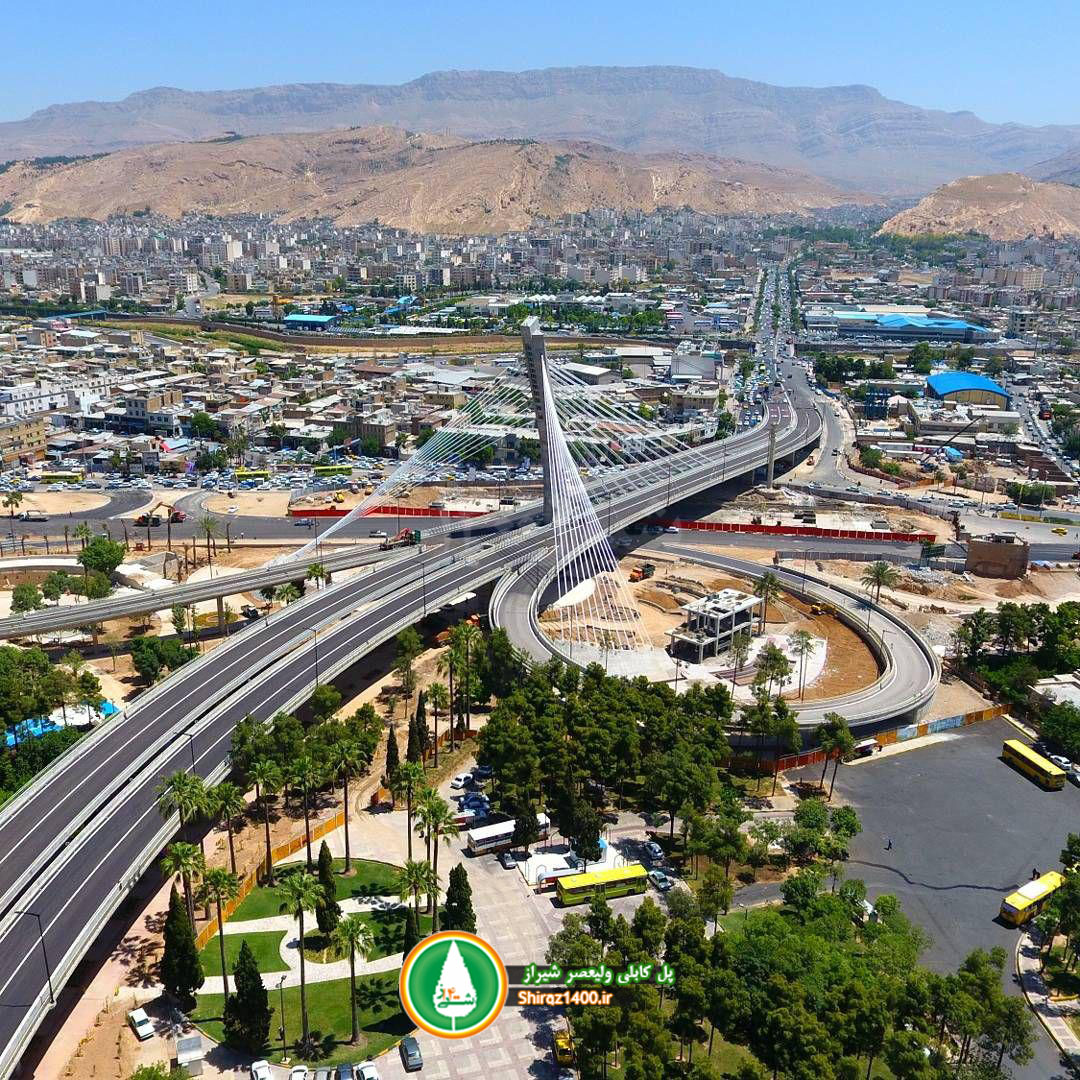 فردا، افتتاح پل کابلی ولیعصر شیراز، بزرگترین پل کابلی کشور+تصاویر