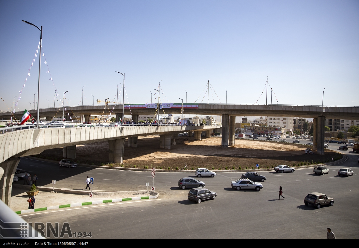 گزارش تصویری : افتتاح پل طبقاتی معلم