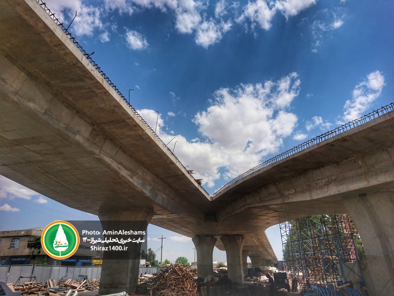 گزارش تصویری : آخرین روند پیشرفت مجموعه پلهای طبقاتی گلشن ( کشن )