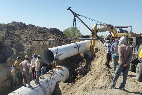پیشرفت ۸۰ درصدی خط دوم انتقال آب شرب شیراز