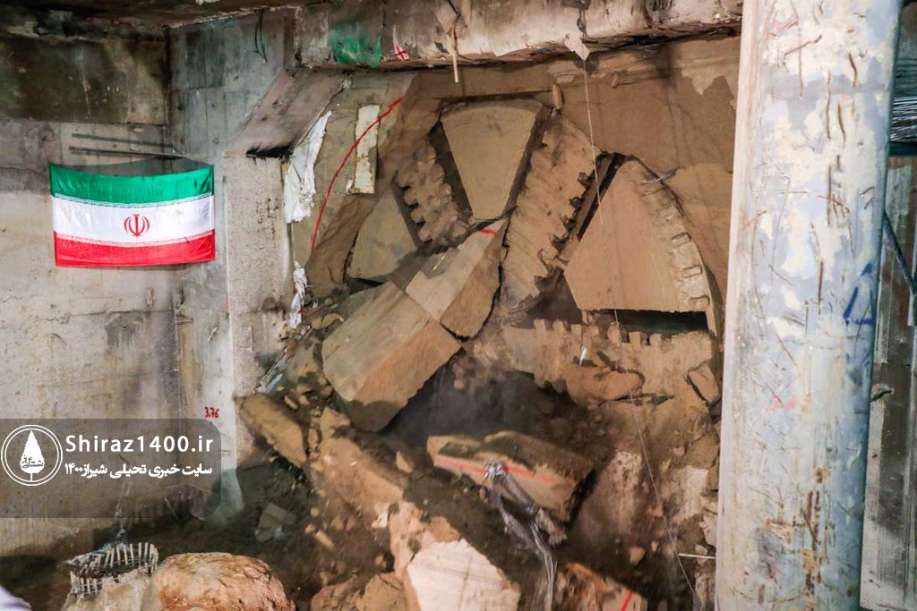 شروع ریل گذاری و پایان ساخت تونل فاز یک خط دو مترو شیراز + عکس و ویدئو