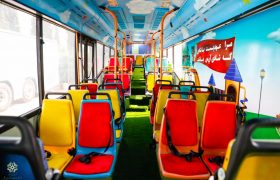 رونمایی شهرداری شیراز از ۶ دستگاه اتوبوس اجتماعی+عکس