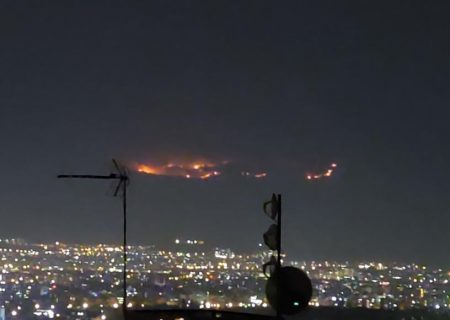 آتش سوزی در ارتفاعات شاپورجان