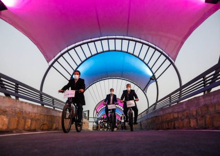 عکس: افتتاح نخستین پیست دوچرخه سواری در منطقه یازده شیراز