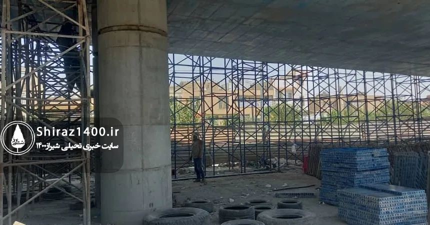 پیشرفت تقاطع نواب صفوی – بزرگراه کمربندی شیراز / شهریور 1402