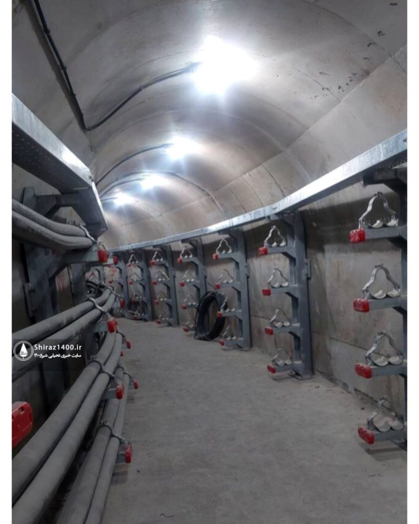 افتتاح تونل انتقال انرژی سه کیلومتری در مرکز شهر شیراز