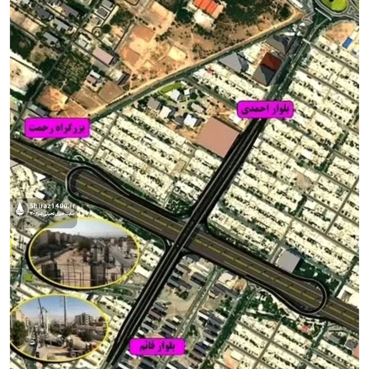 ادامه بتن ریزی روگذر قائم - رحمت