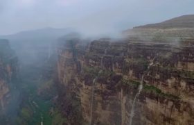 🎥: ایجاد آبشارهای فصلی در تنگه هایقر فیروزآباد