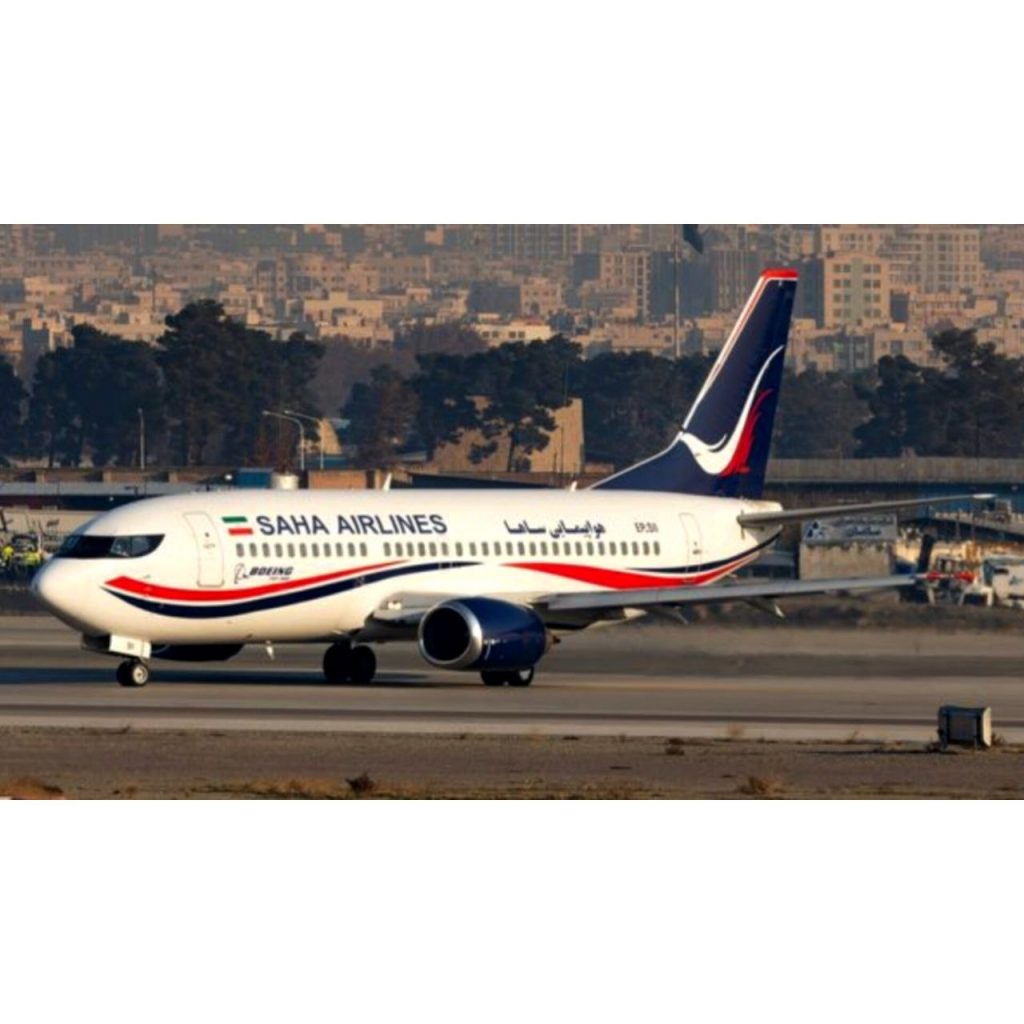 زمین‌گیر شدن بوئینگ ۷۳۷ ساها در فرودگاه شیراز