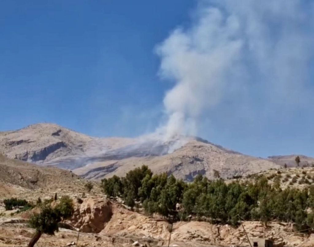 آتش سوزی های متعدد در ارتفاعات شیراز