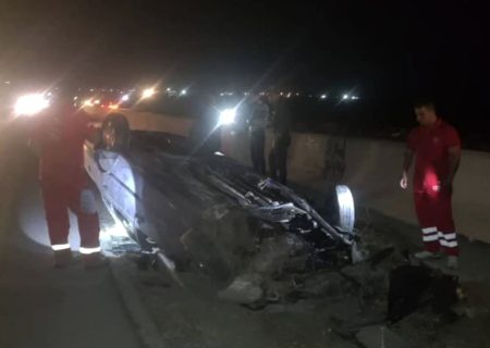 واژگونی خودروی سواری با سه مصدوم در جاده فیروزآباد به کوار