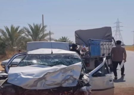 یک کشته در تصادف جاده کازرون