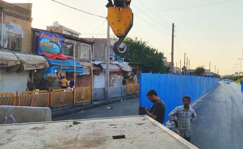 تجهیز کارگاه ایستگاه های فاز اول خط ۴ مترو شیراز