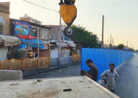 تجهیز کارگاه ایستگاه های فاز اول خط ۴ مترو شیراز