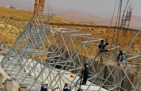 🎥: شروع اجرای سقف پارک آبی شیراز