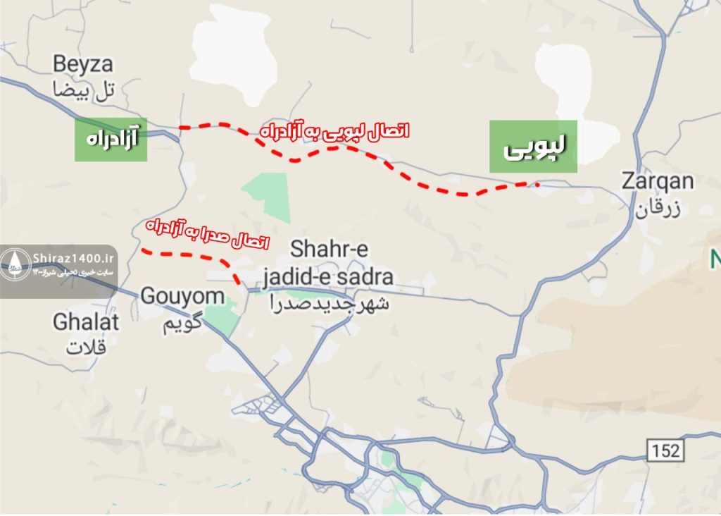 خروجی های آزادراه به سمت صدرا و لپویی در انتظار تکمیل