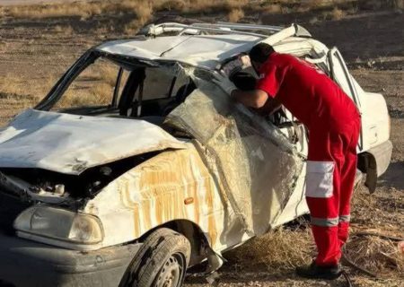واژگونی خودرو در جاده صفاشهر به آباده با یک کشته
