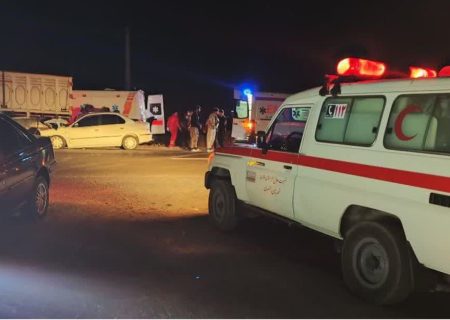 یک کشته و یک مصدوم در برخورد سمند با کامیون