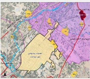 نقشه حریم تخت جمشید