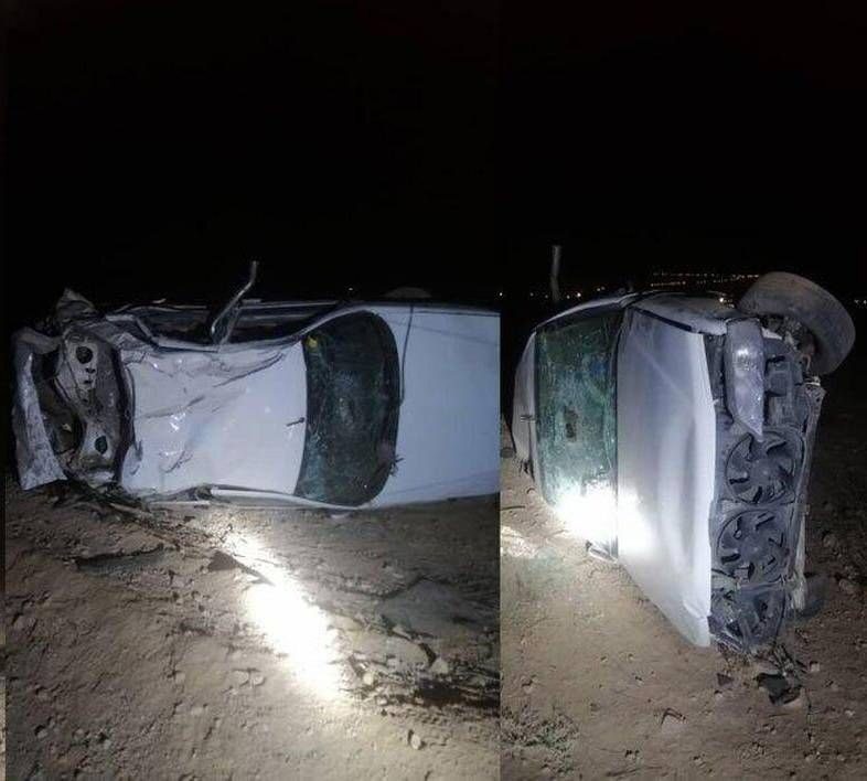 واژگونی سواری در جاده نی ریز به استهبان با یک کشته و ۲ مصدوم