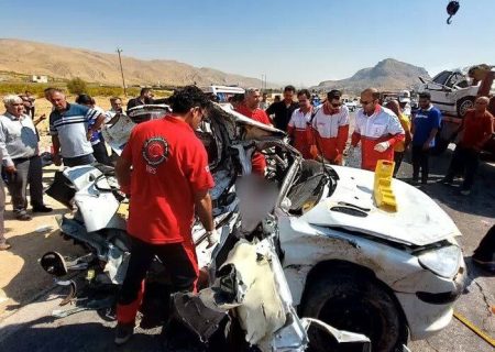پنج کشته و سه مصدوم در تصادف مرگبار جاده سپیدان – شیراز