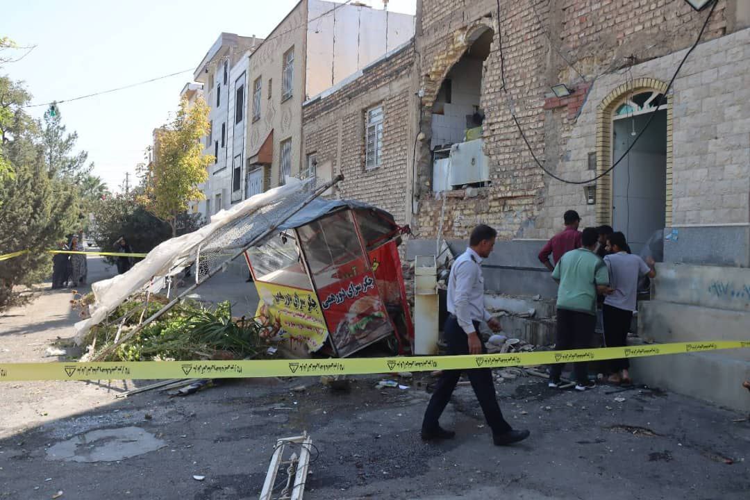 انفجار لحظهای در منزل دوطبقه در میانرود شیراز