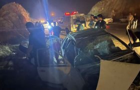 برخورد سه خودرو در جاده بابامیدان به یاسوج با ۹ مصدوم