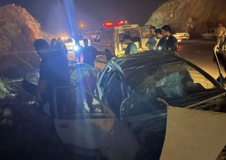 برخورد سه خودرو در جاده بابامیدان به یاسوج با ۹ مصدوم