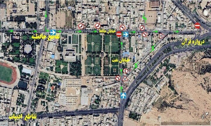 اعلام تغییر مسیرهای ترافیکی دو خیابان نفت و حافظ
