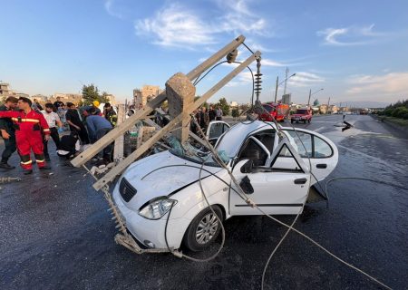 📸: ۳ مصدوم در سانحه شدید رانندگی در کمربندی شیراز