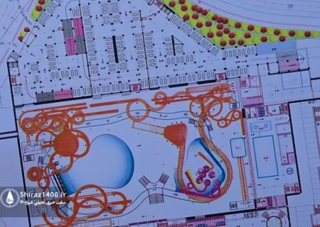 📸: نقشه اجرایی سرسره های پارک آبی شیراز