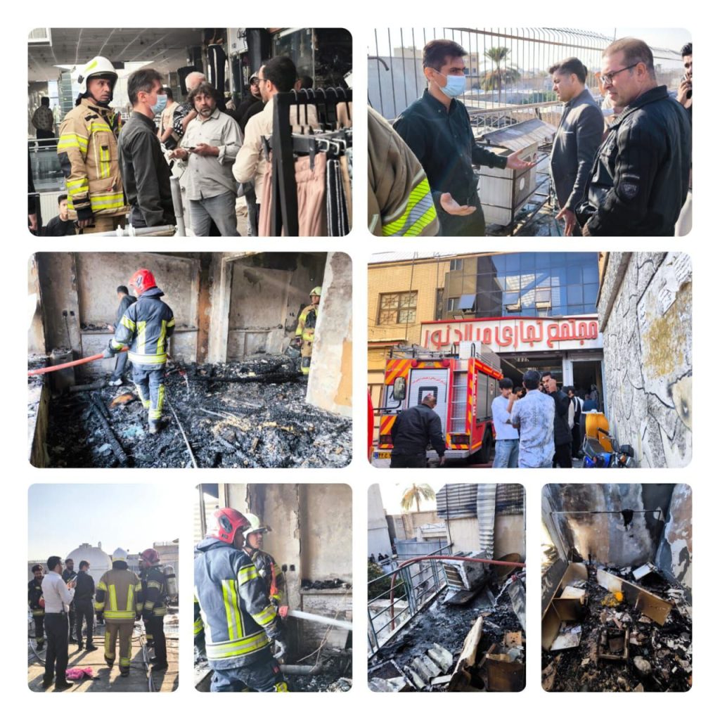 مهار آتش‌سوزی گسترده در سه منزل مسکونی در شیراز