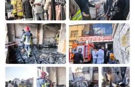 مهار آتش‌سوزی گسترده در سه منزل مسکونی در شیراز