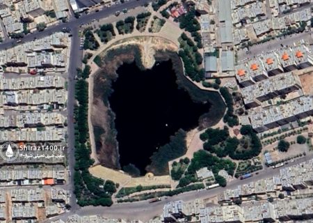 پاکسازی آبگیر پارک فروزان شیراز