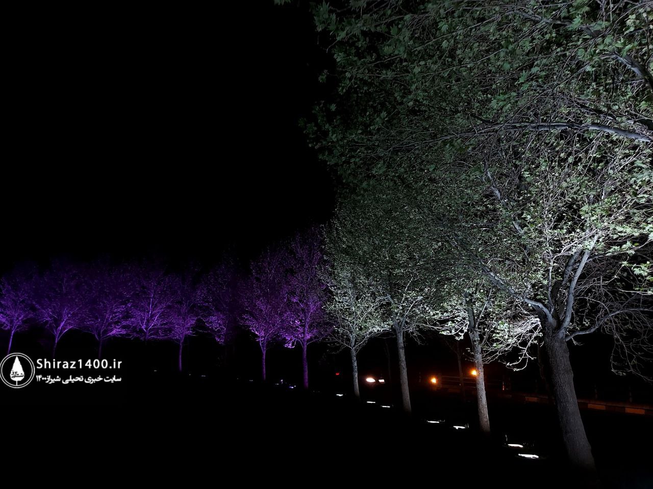 نورپردازی پل امیرکبیر - کمربندی