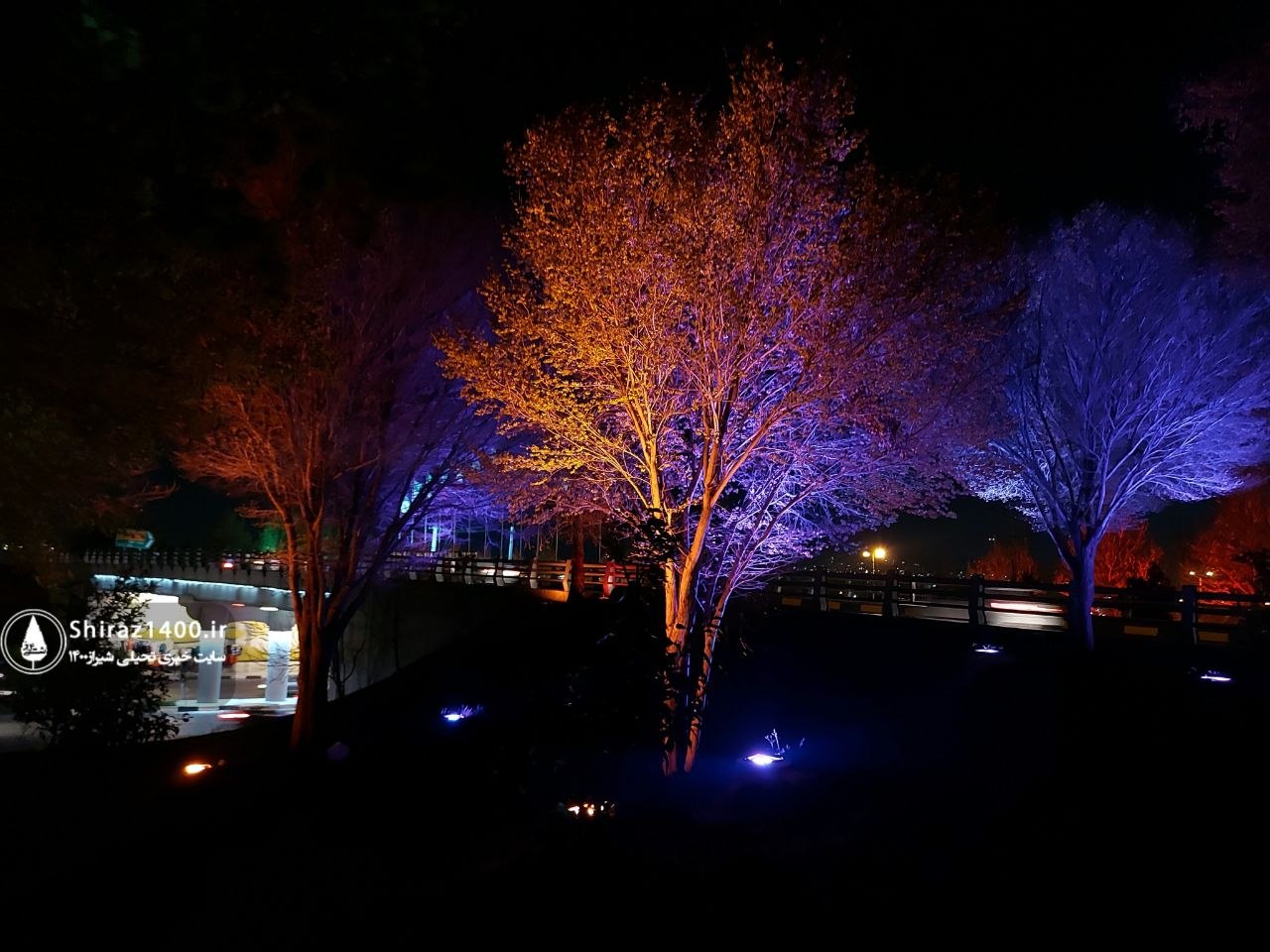 نورپردازی پل امیرکبیر - کمربندی