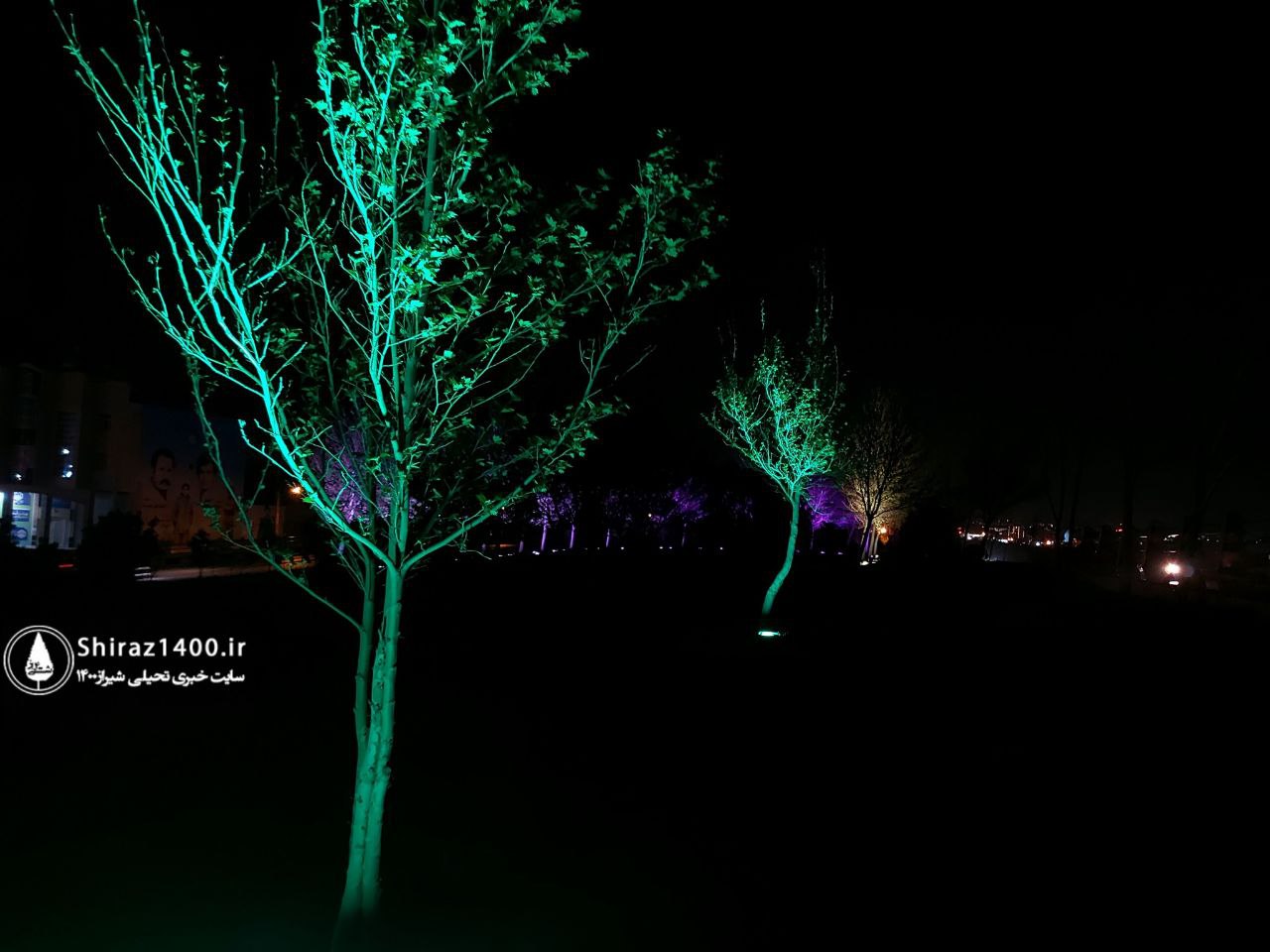 نورپردازی پل امیرکبیر - کمربندی