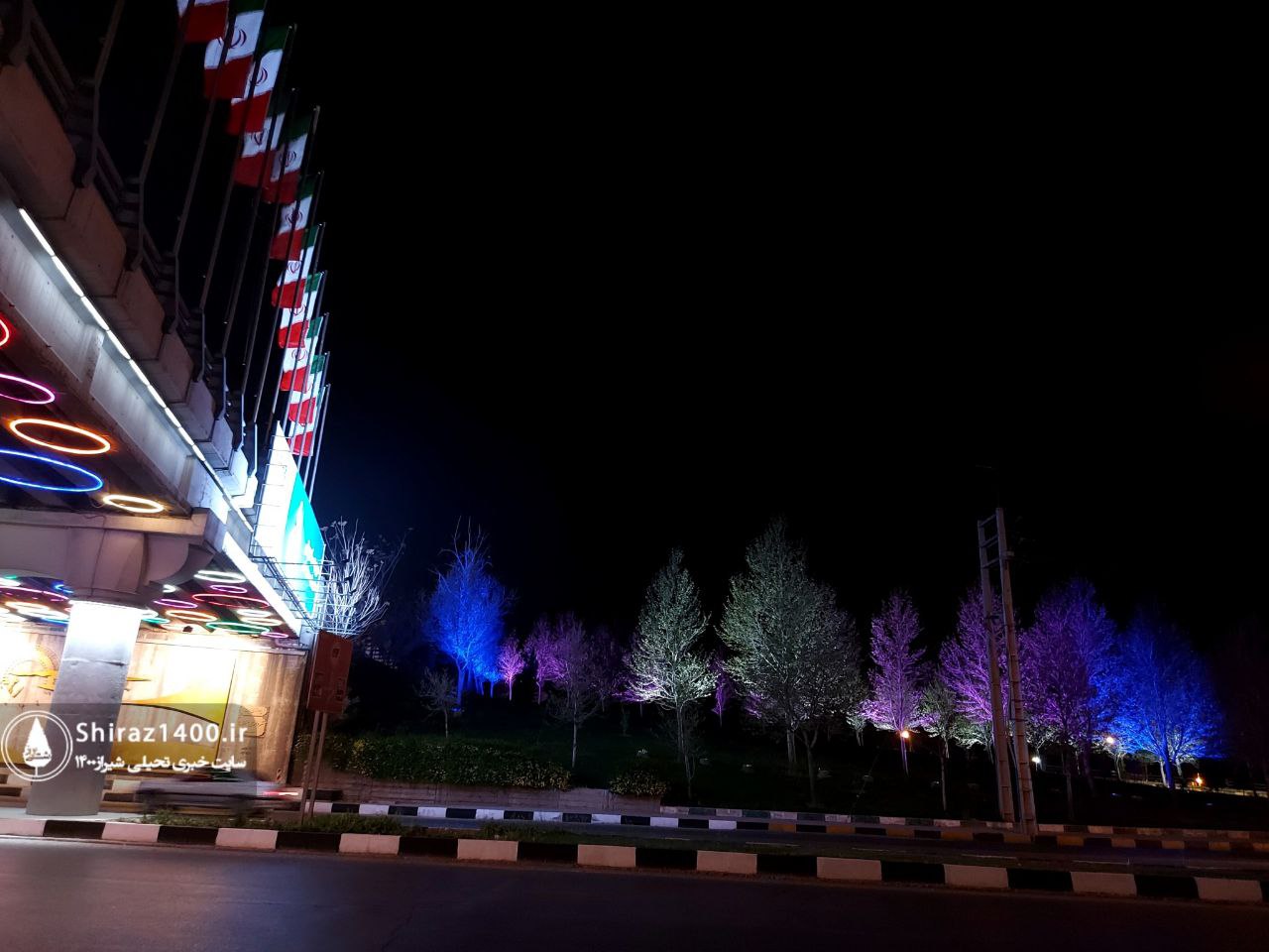 نورپردازی پل امیرکبیر - کمربندی