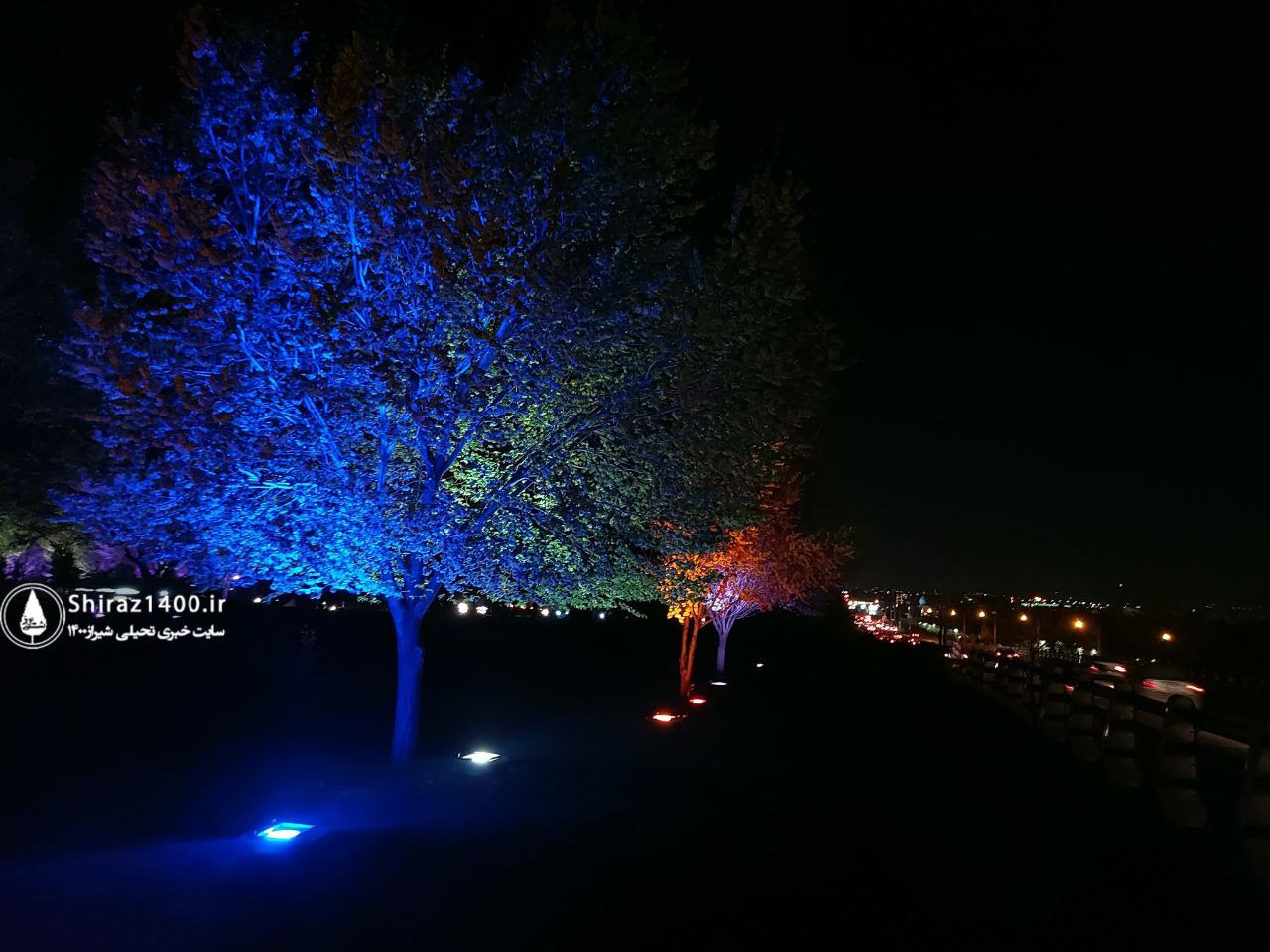 نورپردازی پل امیرکبیر - کمربندی