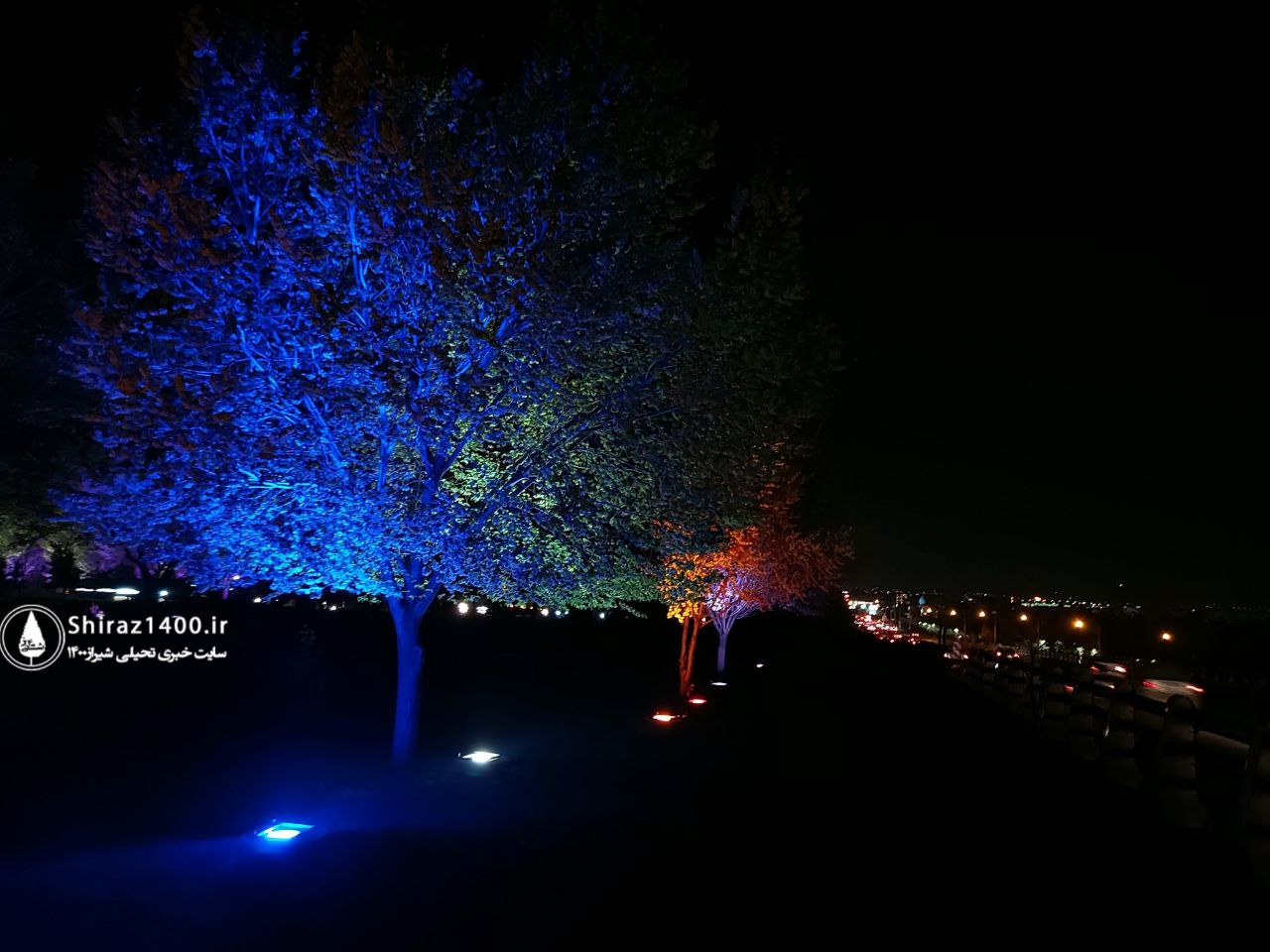 نورپردازی پل امیرکبیر - کمربندی