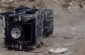 غرق‌شدن یک خودروی آفرود و جان باختن ۲ جوان در رودخانه اطراف شهر لار