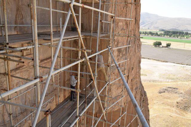 مرمت آرامگاه خشایارشا در نقش رستم