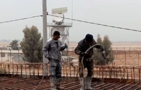 🎥: عملیات بتن ریزی عرشه پروژه خلیج فارس – استوار