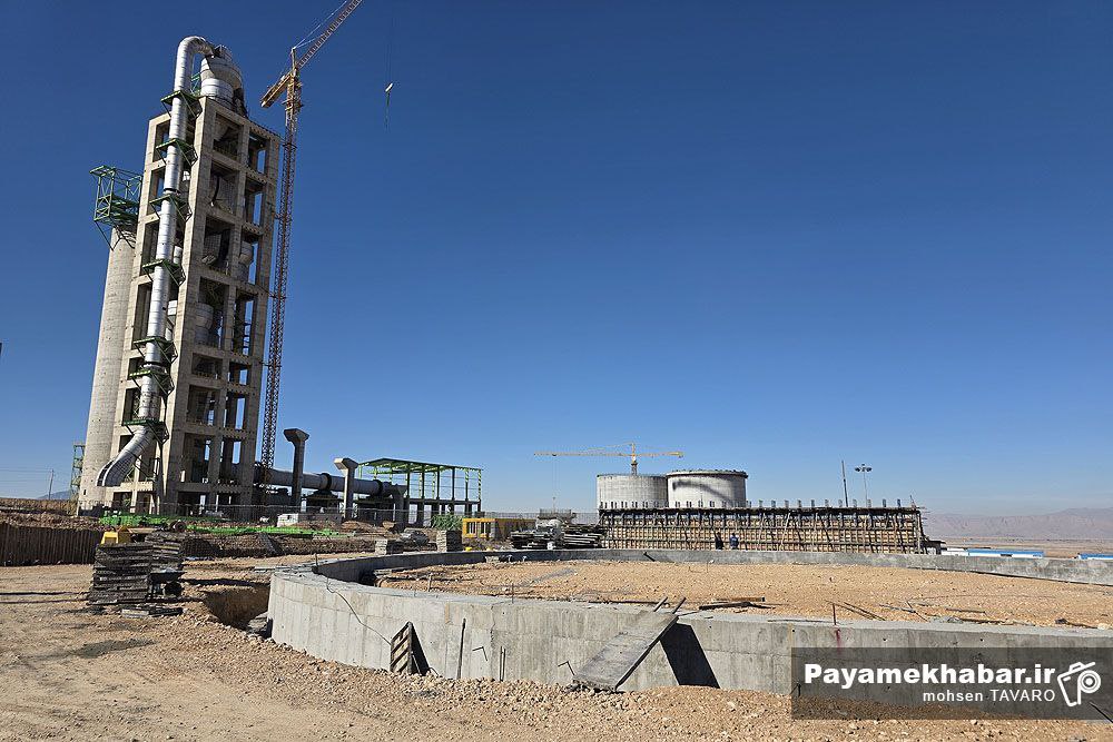 پیشرفت ۵۱ درصدی طرح انتقال کارخانه سیمان فارس